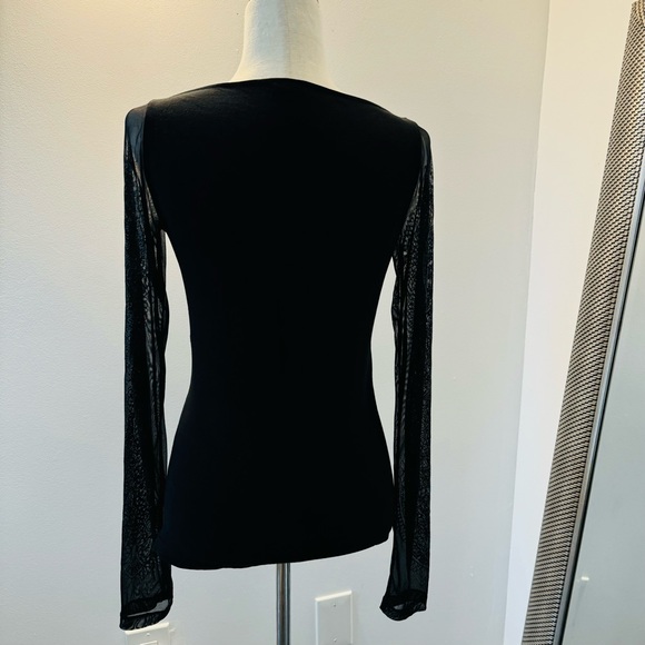 FERRE Gianfranco ferre TATOO VINTAGE TOP BLACK SIZE M VGC - Picture 9 of 16